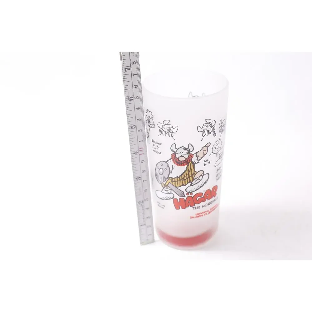Obelix and Asterix Hagar the Horrible Water Glass KFS Comic Graphic Drinkware ~